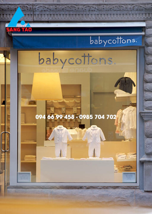 Thiết kế shop quần áo trẻ em Baby Cottons