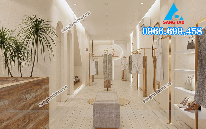 thi công showroom thời trang tại quận 1 sangtaodecor