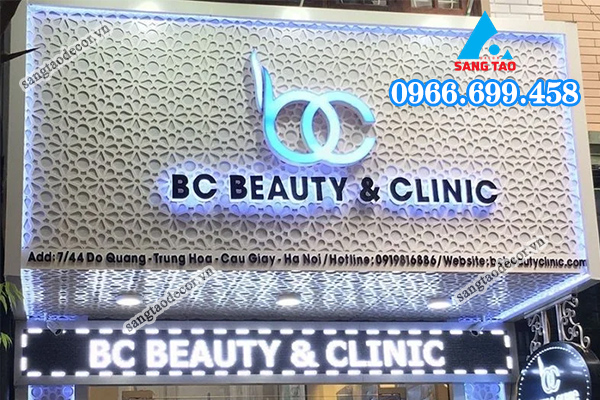 thiết kế bảng hiệu thi công bảng hiệu phong cách hiện đại 