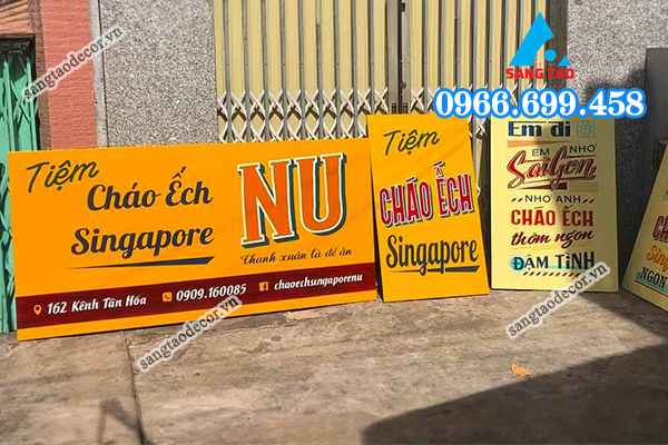 thiết kế thi công bảng hiệu phong cách vintage