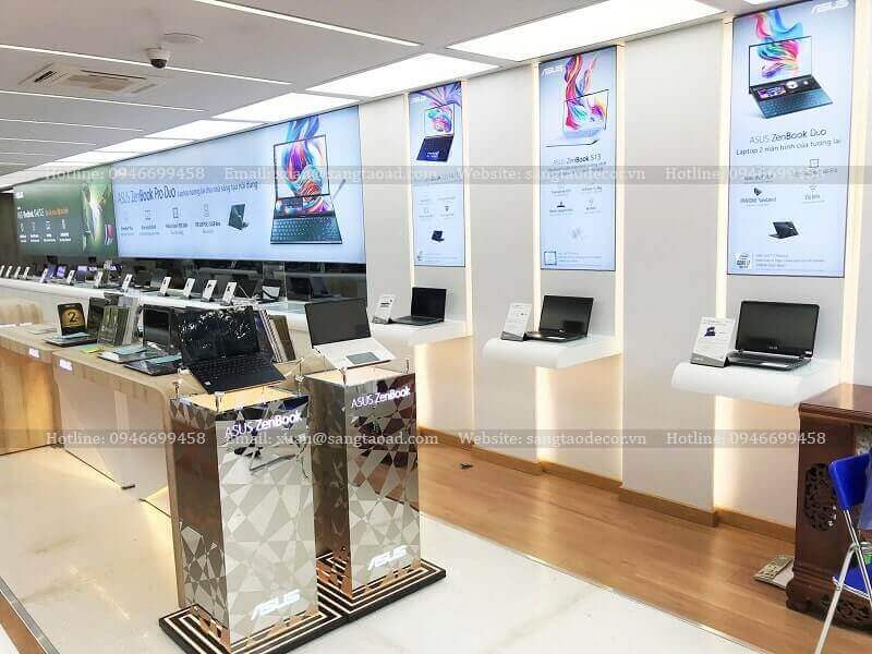 Dự án thiết kế thi công shop showroom máy tính ASUS Brand shop tại Cần Thơ