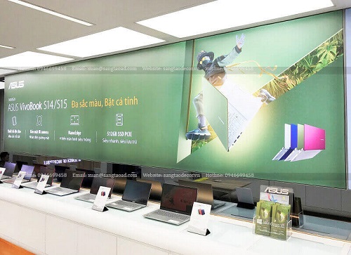 thiết kế thi công showroom máy tính asus exclusive store cần thơ
