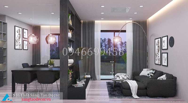 Thiết kế và thi công nội thất chung cư anh Phương