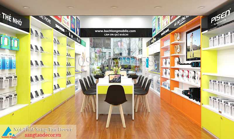 Thiết kế và thi công Bạch Long Mobile chi nhánh Lê Văn Sỹ