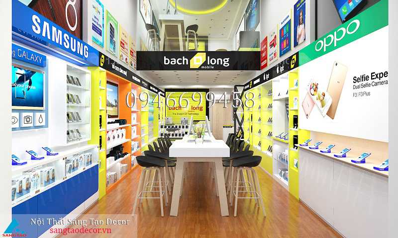 Thiết kế và thi công Bạch Long Mobile chi nhánh Võ Văn Ngân, Thủ Đức