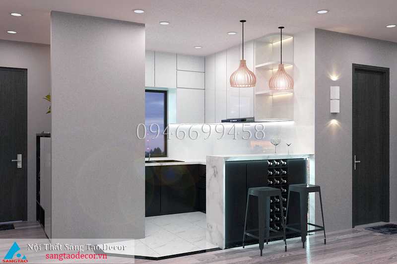 Thiết kế và thi công nội thất chung cư anh Phương