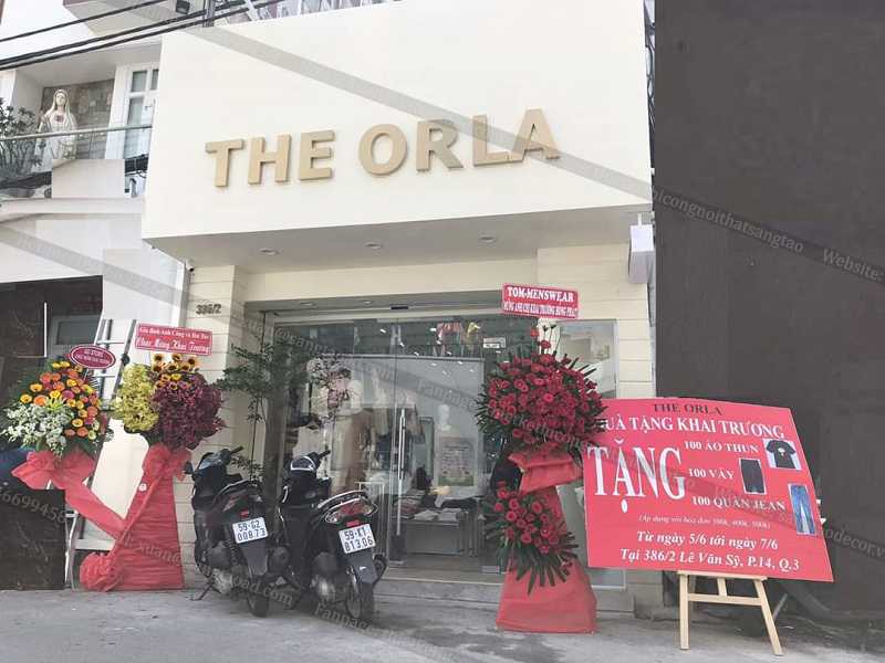 Dự án thiết kế thi công shop showroom thời trang nữ The Orla Lê Văn Sỹ