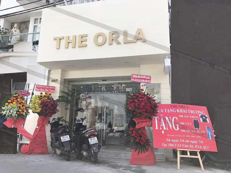 Dự án thiết kế thi công shop thời trang nữ The Orla Lê Văn Sỹ