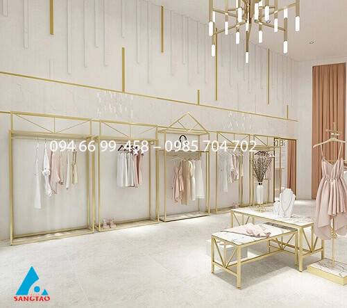 thiết kế shop quần áo nhỏ 10m2