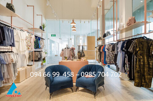 thiết kế shop quần áo nhỏ 10m2
