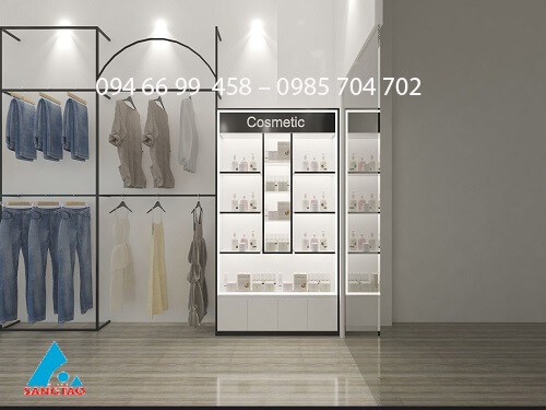 thiết kế shop quần áo nhỏ 10m2