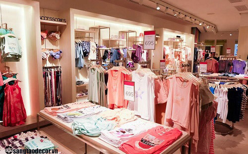 thiết kế shop quần áo trẻ em