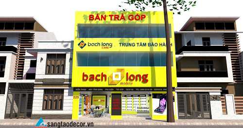 thiết kế thi công shop điện thoại, thiết kế shop điện thoại