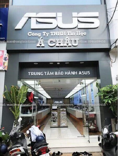 thiết kế thi công showroom máy tính asus exclusive store cần thơ