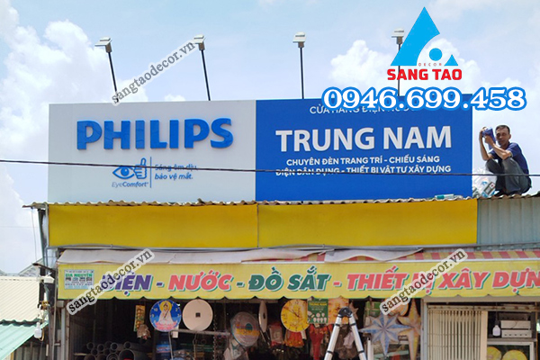 thiết kế thi công bảng hiệu 