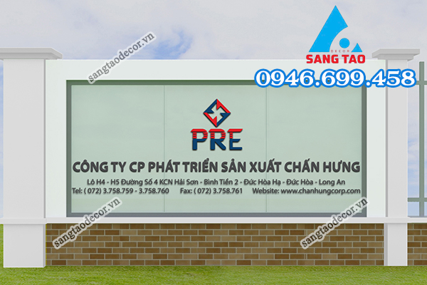 thiết kế thi công bảng hiệu công ty