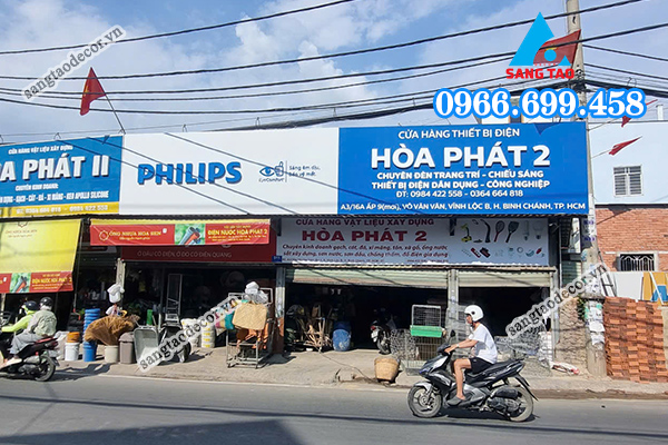 thiết kế bảng hiệu, thi công bảng hiệu philips trọn gói