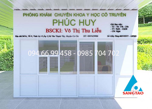 thiết kế thi công bảng hiệu phòng mạch