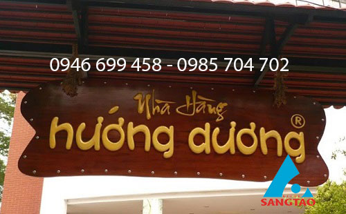thiết kế thi công bảng hiệu quán ăn