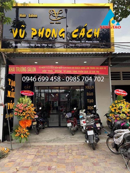 thiết kế thi công bảng hiệu salon tóc