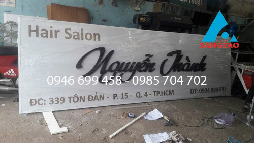 thiết kế thi công bảng hiệu salon tóc