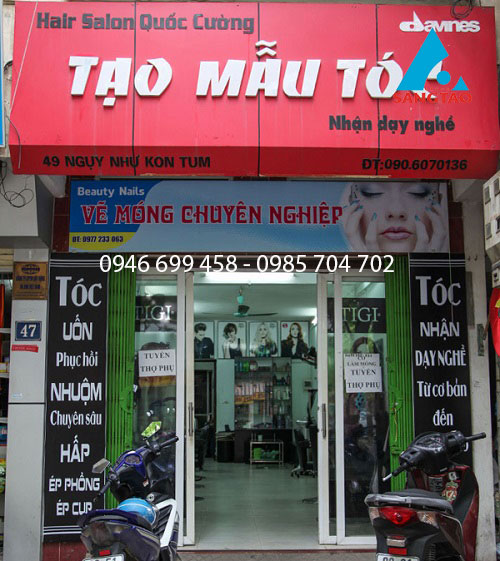 thiết kế thi công bảng hiệu salon tóc