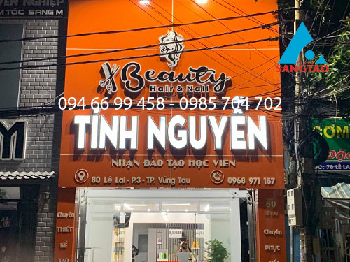 thiết kế thi công bảng hiệu salon tóc