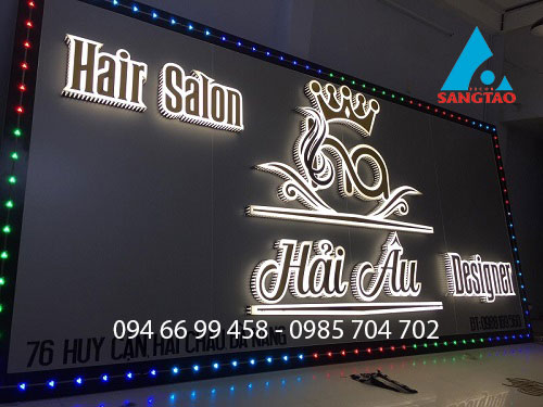 thiết kế thi công bảng hiệu salon tóc