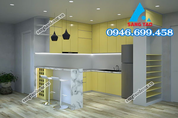 thiết kế thi công nội thất căn hộ chung cư nhà phố
