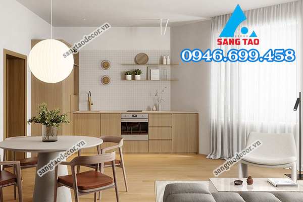 thiết kế thi công nội thất căn hộ chung cư nhà phố