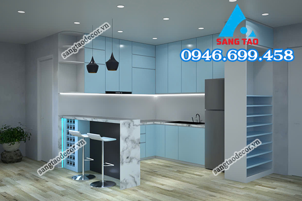 thiết kế thi công nội thất căn hộ chung cư nhà phố