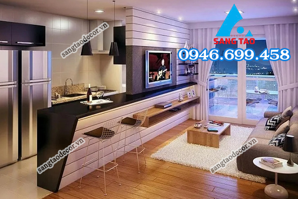 thiết kế thi công nội thất căn hộ chung cư nhà phố