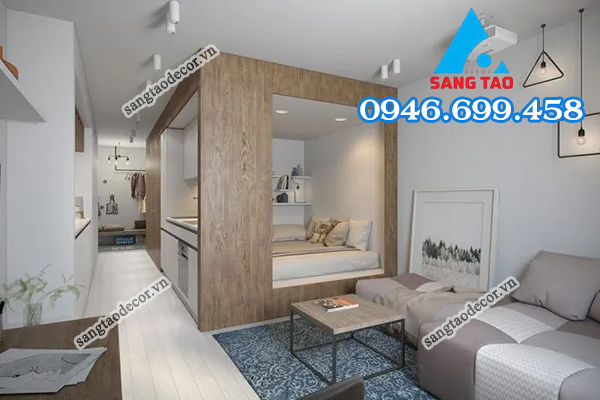 thiết kế thi công nội thất căn hộ chung cư nhà phố