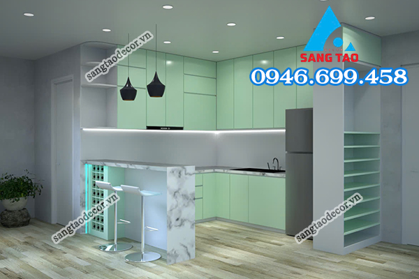thiết kế thi công nội thất căn hộ chung cư nhà phố