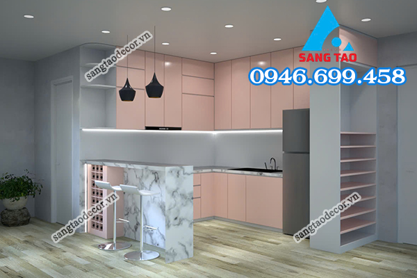 thiết kế thi công nội thất căn hộ chung cư nhà phố