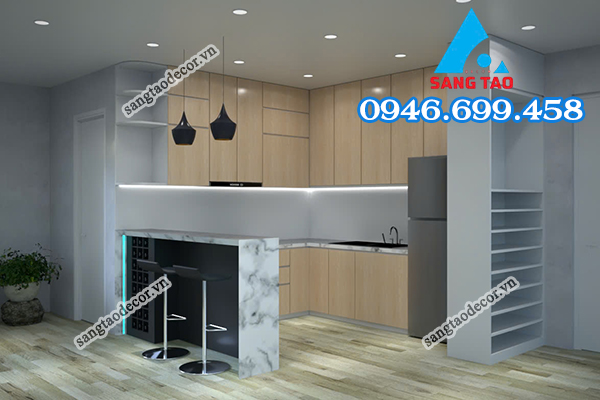 thiết kế thi công nội thất căn hộ chung cư nhà phố