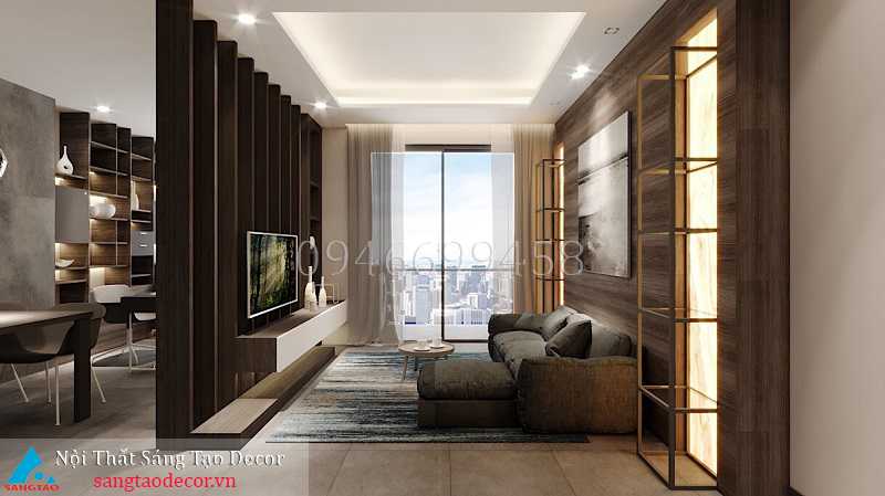 Thiết kế và thi công nội thất chung cư anh Toàn