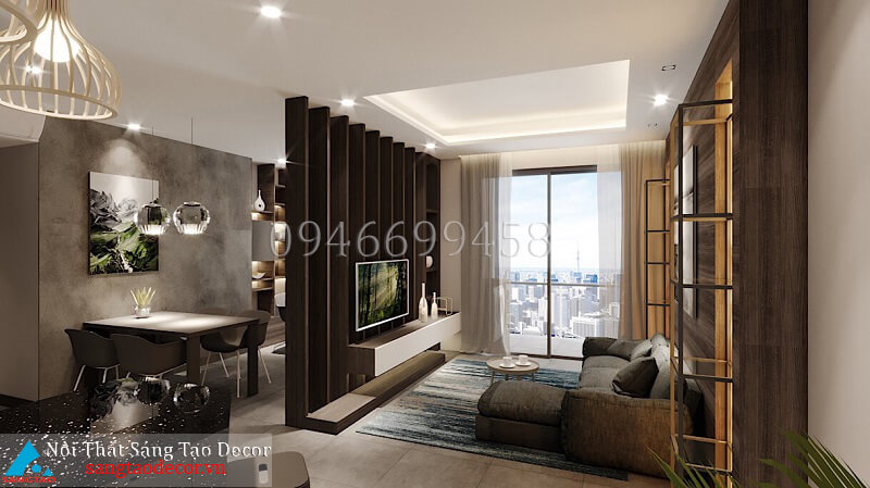 Thiết kế và thi công nội thất chung cư anh Toàn