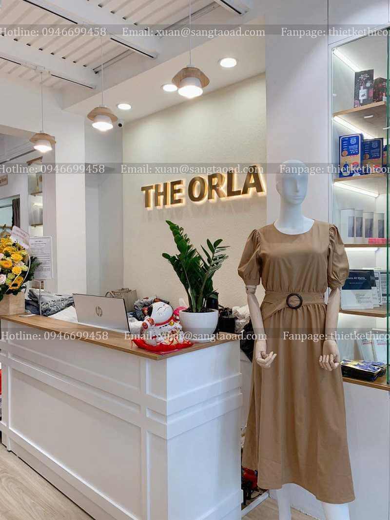 Dự án thiết kế thi công shop showroom thời trang nữ The Orla Lê Văn Sỹ