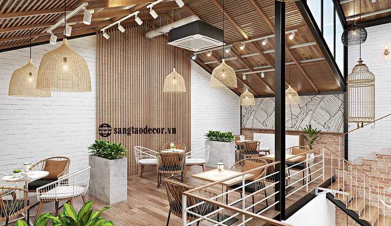 thiết kế thi công quán cafe