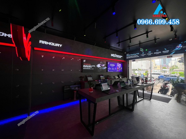 thiết kế thi công shop máy tính 