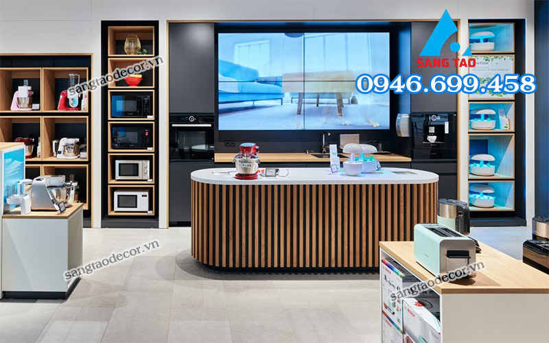 mẫu thiết kế thi công showroom điện máy đẹp