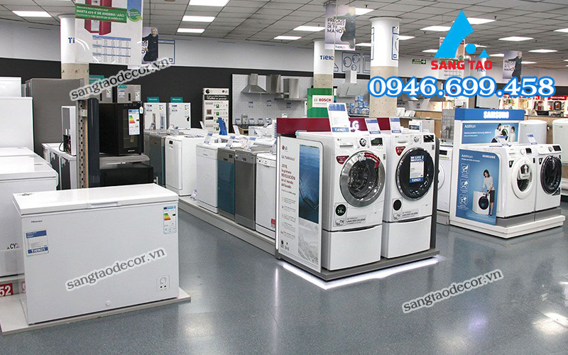 mẫu thiết kế thi công showroom điện máy 