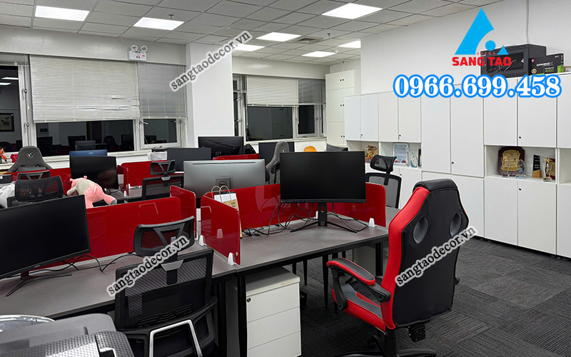 hình ảnh hoàn thiện thi công nội thất văn phòng MSI Hà nội 