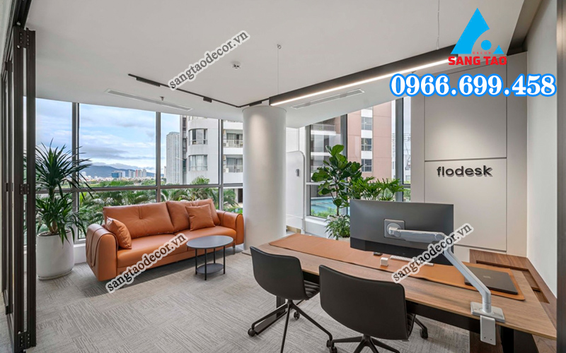 Sáng Tạo Decor thi công nội thất văn phòng phòng giám đốc