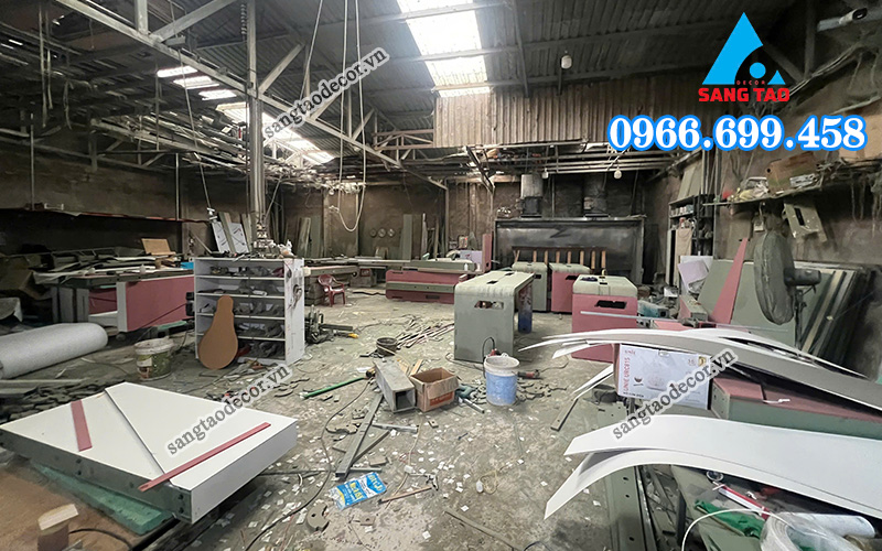 xưởng sản xuất nội thất văn phòng Asus Hà Nội