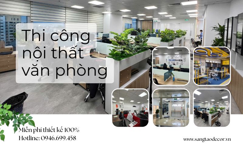 Dịch vụ thi công nội thất văn phòng trọn gói chuyên nghiệp của Sáng Tạo Decor