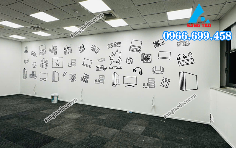 dự án nội thất văn phòng MSI Hà Nội