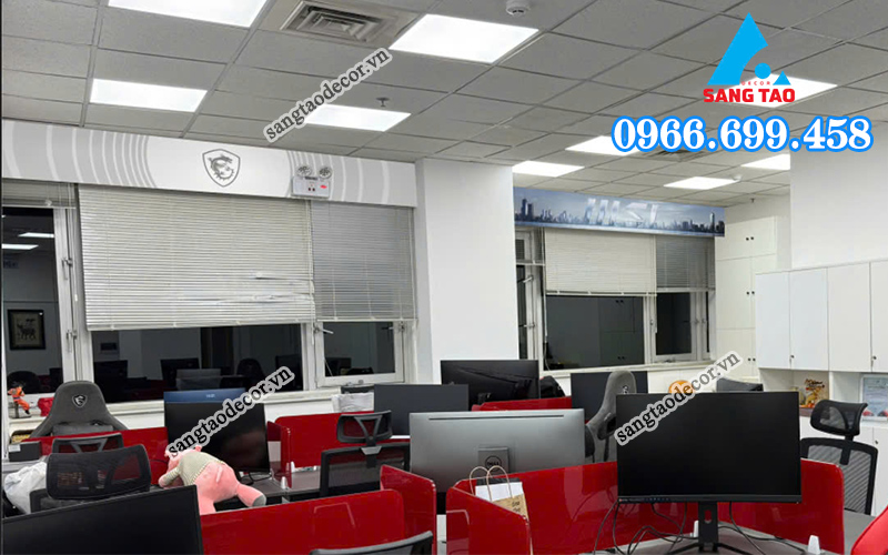 dự án nội thất văn phòng MSI Hà Nội