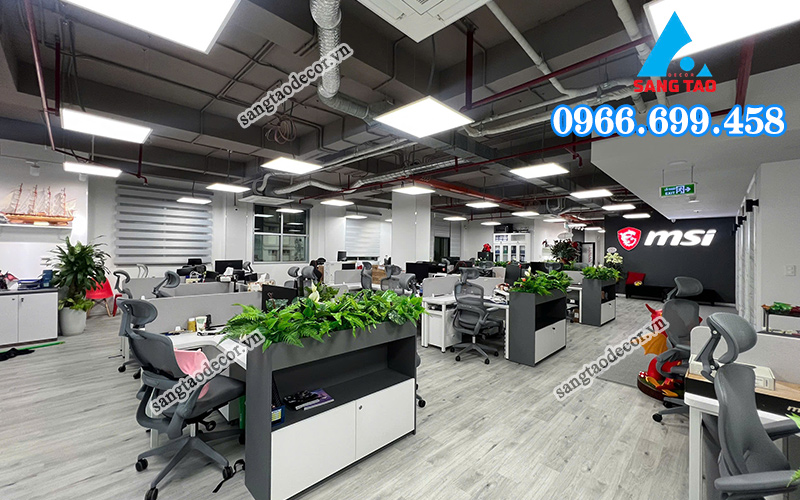 Dự án thiết kế thi công văn phòng MSI Hồ Chí Minh